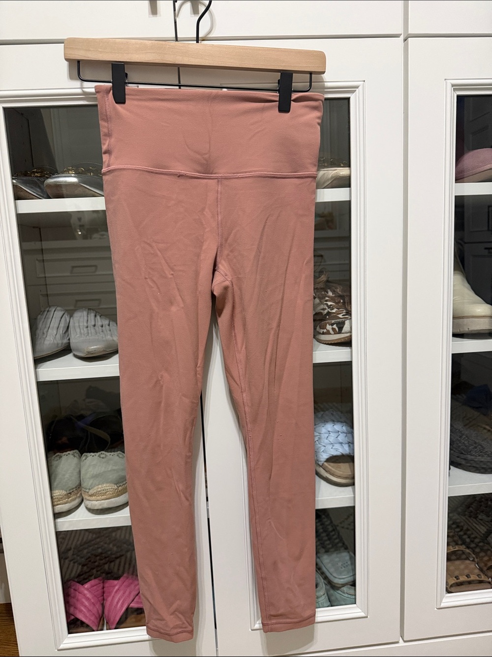 Kids Mauve High-Waist Active Leggings